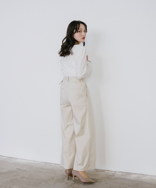 Sirin(シリン)の「≪セットアップ可≫ TRストレッチセミワイドパンツ【2サイズ展開】(その他パンツ・レディース・グレー/ネイビー/ベージュ・SMALL/X-SMALL)」の18枚目の写真