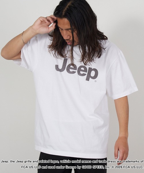 GOOD ROCK SPEED(グッドロックスピード)の「GOOD ROCK SPEED/グッドロックスピード ジープ ピグメントダイ 丸胴プリントデザインTシャツ 秋 秋服 2026年秋冬(Tシャツ/カットソー・メンズ・ホワイト/チャコールグレー/イエロー・M/L/XL)」の5枚目の写真