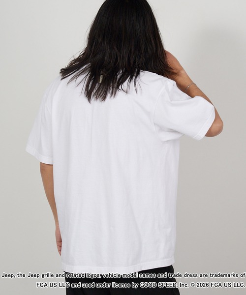 GOOD ROCK SPEED(グッドロックスピード)の「GOOD ROCK SPEED/グッドロックスピード ジープ ピグメントダイ 丸胴プリントデザインTシャツ 秋 秋服 2026年秋冬(Tシャツ/カットソー・メンズ・ホワイト/チャコールグレー/イエロー・M/L/XL)」の8枚目の写真