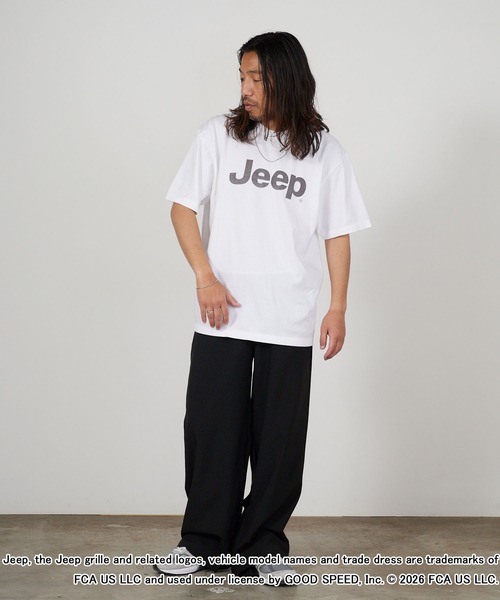 GOOD ROCK SPEED(グッドロックスピード)の「GOOD ROCK SPEED/グッドロックスピード ジープ ピグメントダイ 丸胴プリントデザインTシャツ 秋 秋服 2026年秋冬(Tシャツ/カットソー・メンズ・ホワイト/チャコールグレー/イエロー・M/L/XL)」の10枚目の写真
