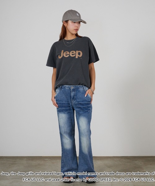 GOOD ROCK SPEED(グッドロックスピード)の「GOOD ROCK SPEED/グッドロックスピード ジープ ピグメントダイ 丸胴プリントデザインTシャツ 秋 秋服 2026年秋冬(Tシャツ/カットソー・メンズ・ホワイト/チャコールグレー/イエロー・M/L/XL)」の18枚目の写真