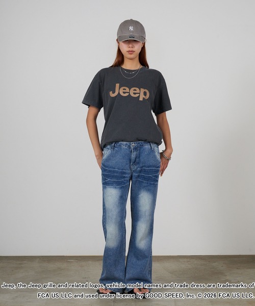 GOOD ROCK SPEED(グッドロックスピード)の「GOOD ROCK SPEED/グッドロックスピード ジープ ピグメントダイ 丸胴プリントデザインTシャツ 秋 秋服 2026年秋冬(Tシャツ/カットソー・メンズ・ホワイト/チャコールグレー/イエロー・M/L/XL)」の19枚目の写真