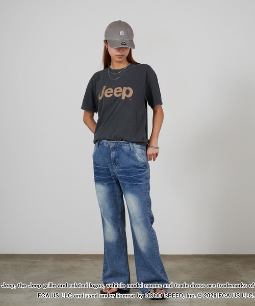 GOOD ROCK SPEED(グッドロックスピード)の「GOOD ROCK SPEED/グッドロックスピード ジープ ピグメントダイ 丸胴プリントデザインTシャツ 秋 秋服 2026年秋冬(Tシャツ/カットソー・メンズ・ホワイト/チャコールグレー/イエロー・M/L/XL)」の20枚目の写真