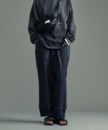 ADAM PATEK（アダムパテック）の「【ADAMPATEK/アダムパテック】jacquard check-stripe easy pants/チェックｘストライプジャガードイージーパンツ（その他パンツ）」