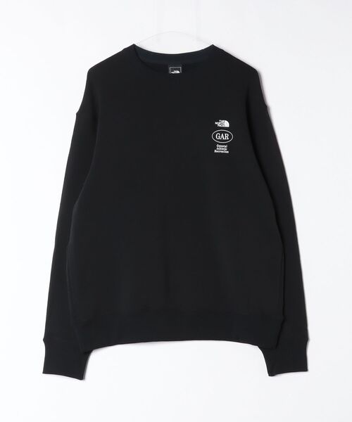 THE NORTH FACE(ザノースフェイス)の「GAR Sweat Crew NT12666(Tシャツ/カットソー・メンズ・グレー/ブラック・LARGE/MEDIUM/SMALL/X-LARGE)」の1枚目の写真