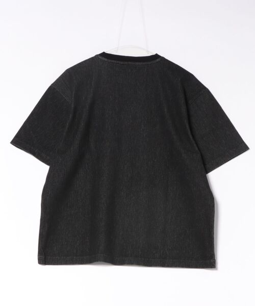 BEN DAVIS/PROJECT LINE（ベンデイビスプロジェクトライン）の「KNIT DENIM CREW（Tシャツ/カットソー・メンズ・ブラック系/インディゴブルー・MEDIUM/LARGE/X-LARGE）」の6枚目の写真