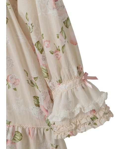 PINK HOUSE（ピンクハウス）の「ポワン・ド・ローズプリントミディワンピース（ワンピース・レディース・ライトピンク/ブラック/アクア/キナリ・フリー）」の19枚目の写真