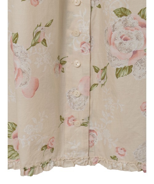 PINK HOUSE（ピンクハウス）の「ポワン・ド・ローズプリントミディワンピース（ワンピース・レディース・ライトピンク/ブラック/アクア/キナリ・フリー）」の20枚目の写真