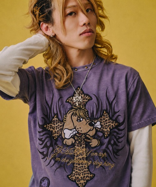 GALFY(ガルフィー)の「【GALFY/ガルフィー】マジマブ TEE(Tシャツ/カットソー・メンズ・パープル/グレー/スミクロ・M/L/XL)」の3枚目の写真