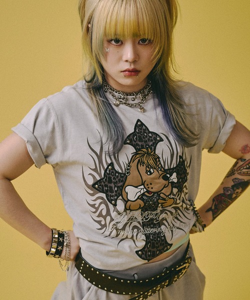GALFY(ガルフィー)の「【GALFY/ガルフィー】マジマブ TEE(Tシャツ/カットソー・メンズ・パープル/グレー/スミクロ・M/L/XL)」の1枚目の写真