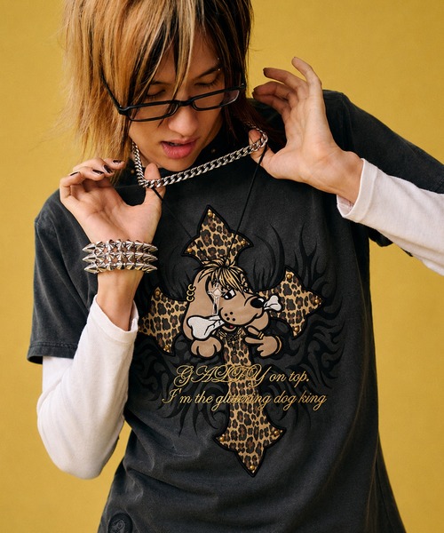 GALFY(ガルフィー)の「【GALFY/ガルフィー】マジマブ TEE(Tシャツ/カットソー・メンズ・パープル/グレー/スミクロ・M/L/XL)」の2枚目の写真