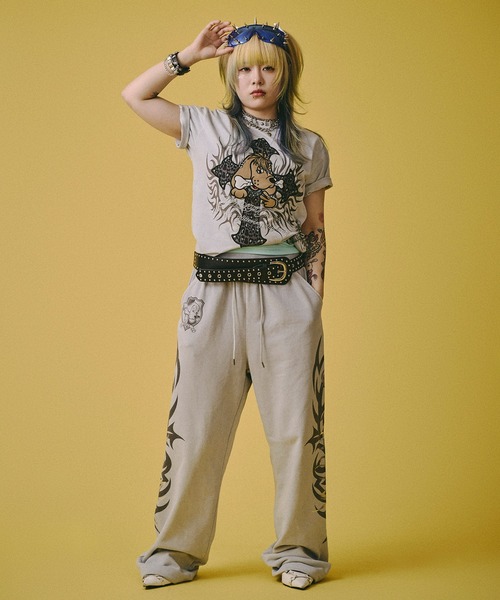 GALFY(ガルフィー)の「【GALFY/ガルフィー】マジマブ TEE(Tシャツ/カットソー・メンズ・パープル/グレー/スミクロ・M/L/XL)」の22枚目の写真