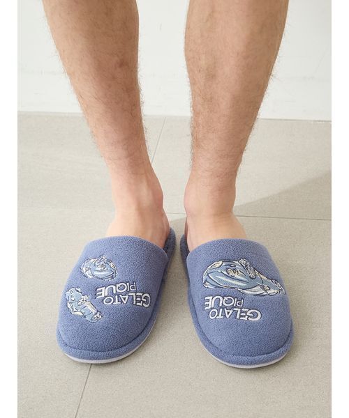 gelato pique(ジェラートピケ)の「【HOMME】エアリーモコスタービークルモチーフルームシューズ(ルームシューズ/スリッパ・メンズ・ネイビー・F)」の9枚目の写真
