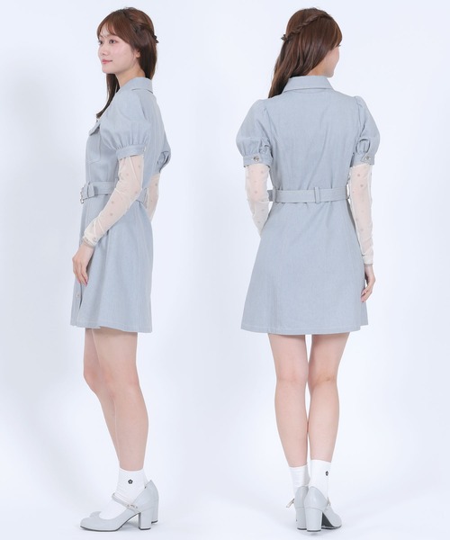 MARY QUANT(マリークワント)の「デイジーバックルデニムミニ ワンピース(ワンピース・レディース・ブルー/ネイビー・M)」の7枚目の写真