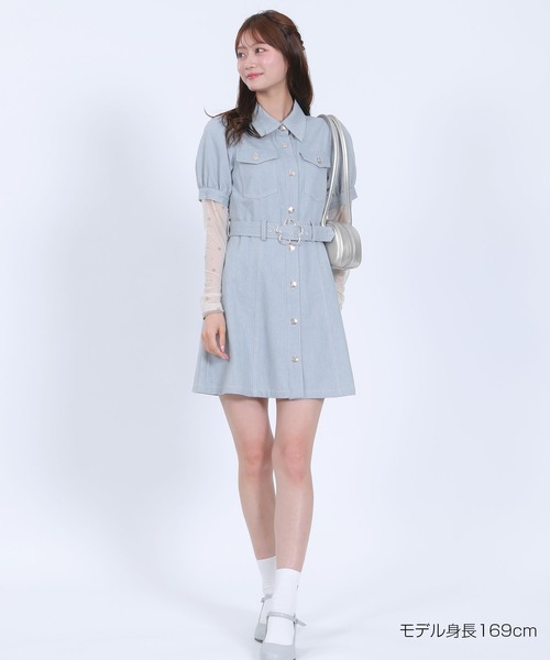 MARY QUANT(マリークワント)の「デイジーバックルデニムミニ ワンピース(ワンピース・レディース・ブルー/ネイビー・M)」の11枚目の写真