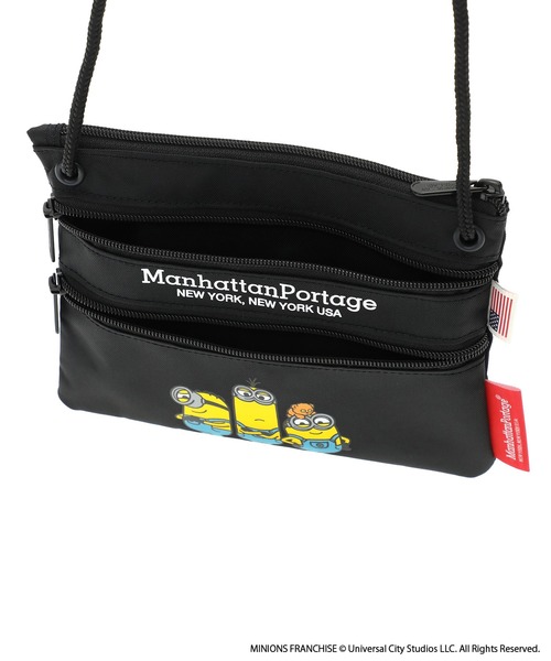 Manhattan Portage（マンハッタンポーテージ）の「Triple Zipper Pouch / MINIONS（ショルダーバッグ・レディース・ブラック・FREE）」の7枚目の写真