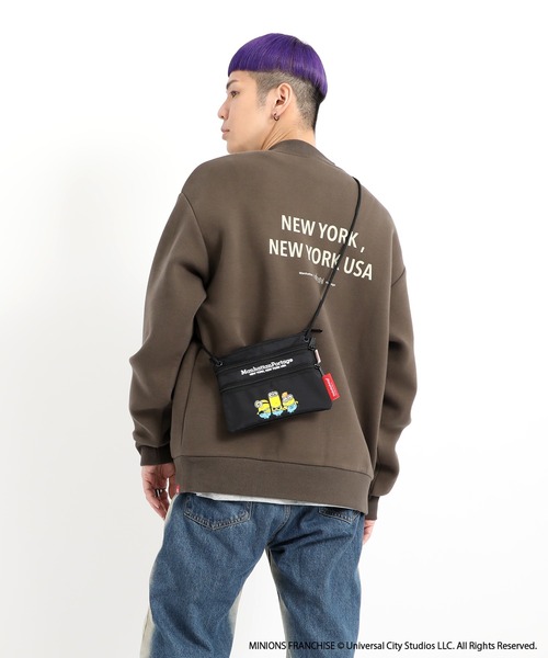 Manhattan Portage（マンハッタンポーテージ）の「Triple Zipper Pouch / MINIONS（ショルダーバッグ・レディース・ブラック・FREE）」の15枚目の写真