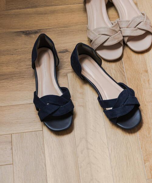 URBAN RESEARCH DOORS（アーバンリサーチドアーズ）の「セパレートフラットサンダル（サンダル・レディース・ベージュ/ネイビー/レッド・36/38/37）」の3枚目の写真