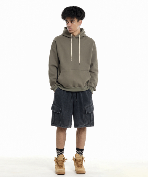 CREAM SODA LAB(クリームソーダラボ)の「ピグメントカーゴバミューダバンディングパンツブラック(その他パンツ・レディース・その他・LARGE/X-LARGE)」の4枚目の写真