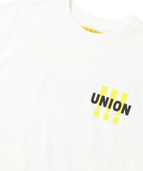 UNION(UNION TOKYO)(ユニオン)の「UNION TOKYO EXCLAMED TEE ユニオントーキョー Tシャツ(Tシャツ/カットソー・メンズ・ブラック/ホワイト・XXL/XL/L/M/S)」の4枚目の写真