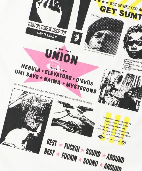 UNION(UNION TOKYO)(ユニオン)の「UNION TOKYO EXCLAMED TEE ユニオントーキョー Tシャツ(Tシャツ/カットソー・メンズ・ブラック/ホワイト・XXL/XL/L/M/S)」の5枚目の写真