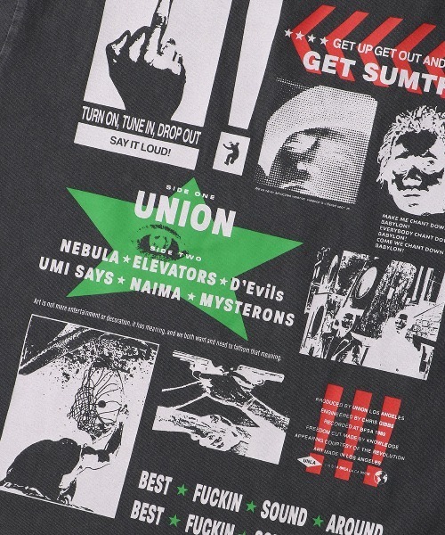 UNION(UNION TOKYO)(ユニオン)の「UNION TOKYO EXCLAMED TEE ユニオントーキョー Tシャツ(Tシャツ/カットソー・メンズ・ブラック/ホワイト・XXL/XL/L/M/S)」の8枚目の写真