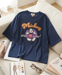 Disney（ディズニー）の「【DISNEY/ディズニー】ミッキーマウス　プリント半袖Ｔシャツ(WIDEシルエット)（Tシャツ/カットソー）」