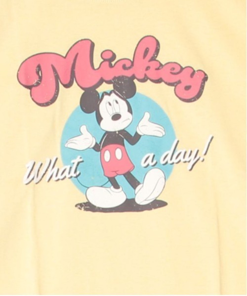 Disney(ディズニー)の「【DISNEY/ディズニー】ミッキーマウス プリント半袖Tシャツ(WIDEシルエット)(Tシャツ/カットソー・レディース・レッド/イエロー/ネイビー/オートミール・LARGE/MEDIUM)」の18枚目の写真