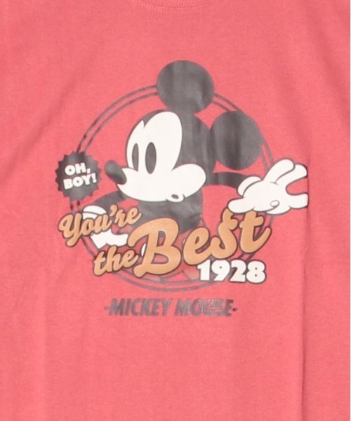 Disney(ディズニー)の「【DISNEY/ディズニー】ミッキーマウス プリント半袖Tシャツ(WIDEシルエット)(Tシャツ/カットソー・レディース・レッド/イエロー/ネイビー/オートミール・LARGE/MEDIUM)」の20枚目の写真