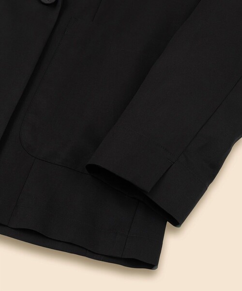 BROOKS BROTHERS(ブルックスブラザーズ)の「コットンボイル ダブル4ボタン リラックスフィット ジャケット(テーラードジャケット・レディース・ブラック/ベージュ・X-SMALL/SMALL/LARGE/MEDIUM)」の4枚目の写真
