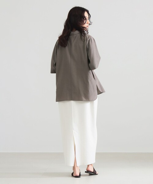 Demi-Luxe BEAMS(デミルクス ビームス)の「コットン アセテート オーバーシャツ(シャツ/ブラウス・レディース・ベージュ/ブラウン系その他4/ライトブラウン・ONE SIZE)」の11枚目の写真