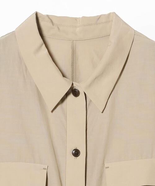 Demi-Luxe BEAMS(デミルクス ビームス)の「コットン アセテート オーバーシャツ(シャツ/ブラウス・レディース・ベージュ/ブラウン系その他4/ライトブラウン・ONE SIZE)」の15枚目の写真