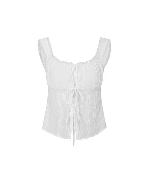 PAIN OR PLEASURE(ペインオアプレジャー)の「PURITY LACE TOP white(Tシャツ/カットソー・レディース・その他・SMALL/MEDIUM)」の1枚目の写真