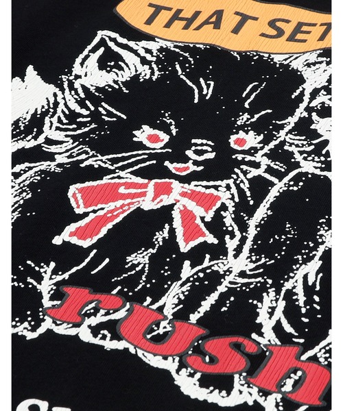 Little sunny bite(リトルサニーバイト)の「【8】【it】【Little sunny bite】lovely big tee(Tシャツ/カットソー・レディース・ホワイト/ブラック/ピンク×イエロー・SMALL/MEDIUM)」の21枚目の写真