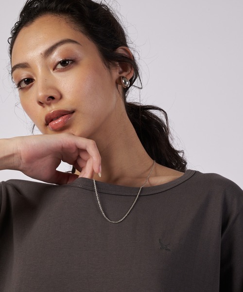 Eddie Bauer(エディーバウアー)の「コーストライン Tシャツワンピース(ワンピース・レディース・チャコール/ライトブラウン/ブルー・S/L/XL/M)」の4枚目の写真