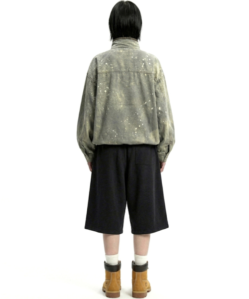 REBRENNER(リブレンナー)の「トレードワイドフィットツーピンタックショートパンツブラック(スウェットパンツ・レディース・その他・MEDIUM/LARGE/X-LARGE/2XL)」の5枚目の写真
