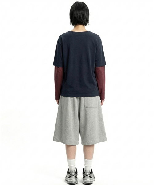 REBRENNER(リブレンナー)の「トレードワイドフィットツーピンタックショートパンツブラック(スウェットパンツ・レディース・その他・MEDIUM/LARGE/X-LARGE/2XL)」の9枚目の写真