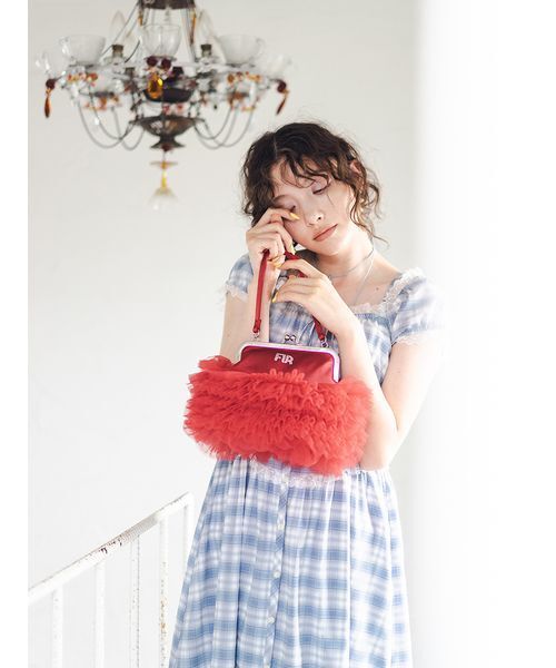 FURFUR(ファーファー)の「スイッチングレースロングワンピース(ワンピース・レディース・ホワイト/ブラック/ライトブルー・F)」の6枚目の写真