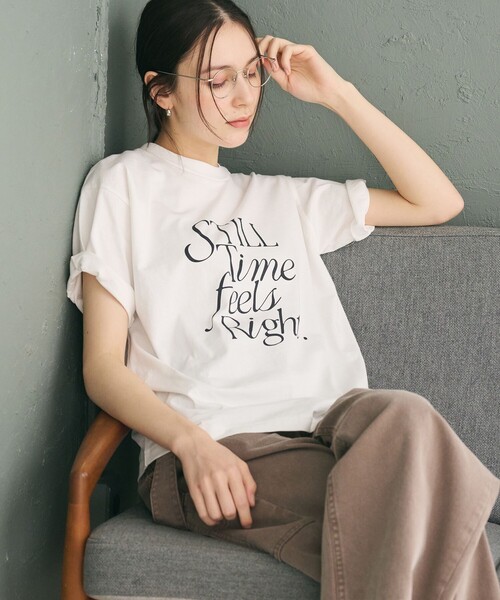 BEAUTY&YOUTH UNITED ARROWS(ビューティーアンドユースユナイテッドアローズ)の「【WEB限定】ロゴプリント Tシャツ(Tシャツ/カットソー・レディース・その他1/その他4/その他3/その他2・FREE)」の1枚目の写真