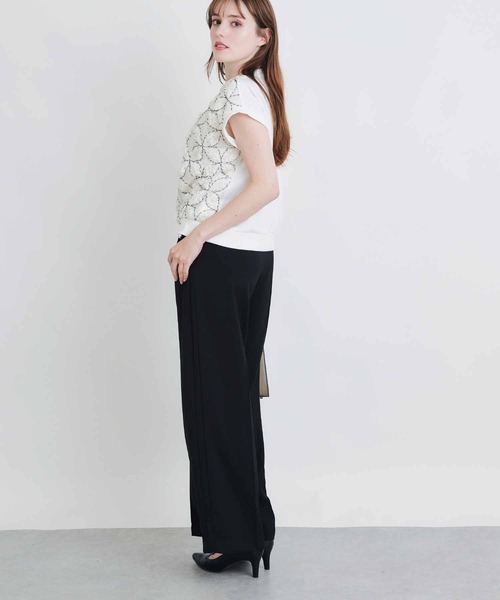 PICCIN PERLA(ピッチンペルラ)の「スパンコールフラワーレースプルオーバー(Tシャツ/カットソー・レディース・オフホワイト・M)」の7枚目の写真