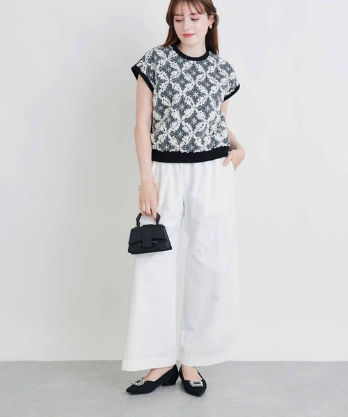 PICCIN PERLA(ピッチンペルラ)の「スパンコールフラワーレースプルオーバー(Tシャツ/カットソー・レディース・オフホワイト・M)」の13枚目の写真