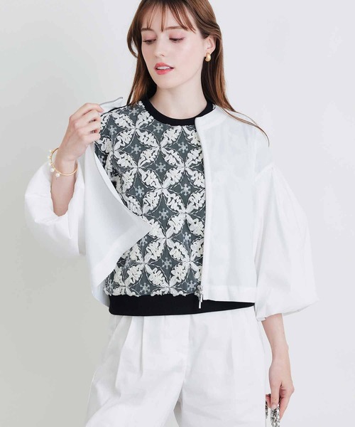 PICCIN PERLA(ピッチンペルラ)の「スパンコールフラワーレースプルオーバー(Tシャツ/カットソー・レディース・オフホワイト・M)」の16枚目の写真