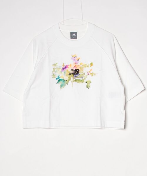 NEW BALANCE（ニューバランス）の「ニューバランス New Balance ウォーターカラーマルチボクシーTシャツ（Tシャツ/カットソー・レディース・ホワイト/ブラック・S/M/L/XL）」の13枚目の写真