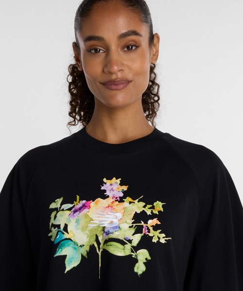 NEW BALANCE（ニューバランス）の「ニューバランス New Balance ウォーターカラーマルチボクシーTシャツ（Tシャツ/カットソー・レディース・ホワイト/ブラック・S/M/L/XL）」の10枚目の写真