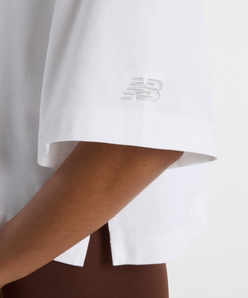 NEW BALANCE（ニューバランス）の「ニューバランス New Balance ウォーターカラーマルチボクシーTシャツ（Tシャツ/カットソー・レディース・ホワイト/ブラック・S/M/L/XL）」の7枚目の写真