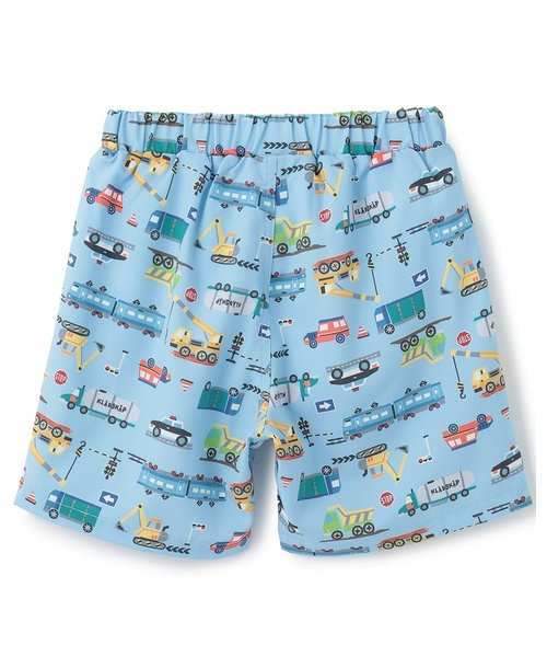 kladskap(クレードスコープ)の「【SWIM】乗り物柄スイムパンツ【UVカット】(水着・キッズ・サックスブルー・S(90-100cm)/M(105-115cm)/L(120-130cm))」の2枚目の写真