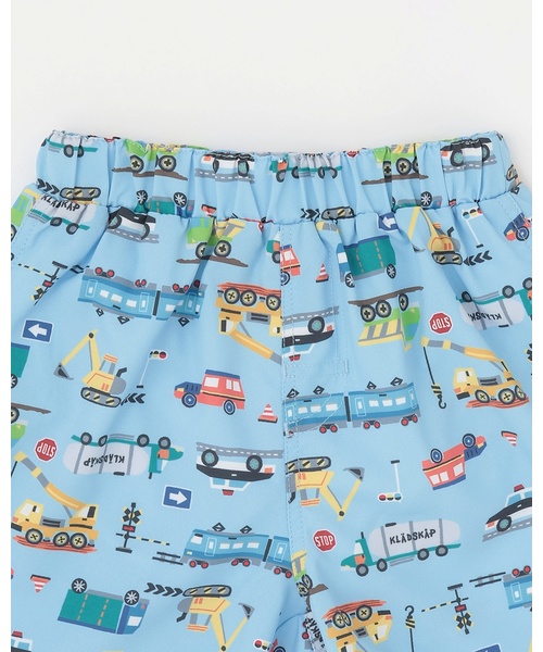 kladskap(クレードスコープ)の「【SWIM】乗り物柄スイムパンツ【UVカット】(水着・キッズ・サックスブルー・S(90-100cm)/M(105-115cm)/L(120-130cm))」の3枚目の写真