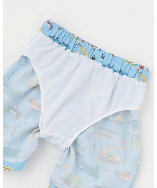 kladskap(クレードスコープ)の「【SWIM】乗り物柄スイムパンツ【UVカット】(水着・キッズ・サックスブルー・S(90-100cm)/M(105-115cm)/L(120-130cm))」の5枚目の写真