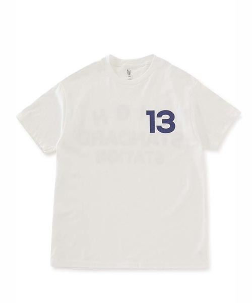 HIGH! STANDARD(ハイスタンダード)の「13 STANDARD STATION ショートスリーブTシャツ(Tシャツ/カットソー・メンズ・クリーム/チャコール/ネイビー/ブラック/ホワイト・L/XL/S/M)」の2枚目の写真