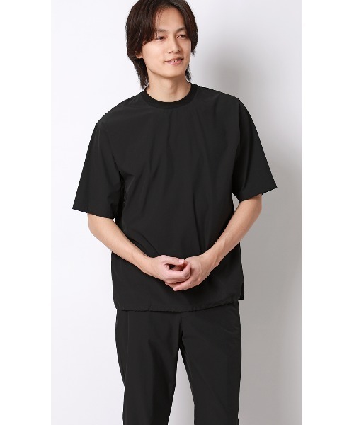 AOYAMA(アオヤマ)の「半袖Tシャツ【マルチウェイ】【セットアップ着用可】(Tシャツ/カットソー・メンズ・チャコールグレー/ブラック・S/LL/L/M)」の1枚目の写真